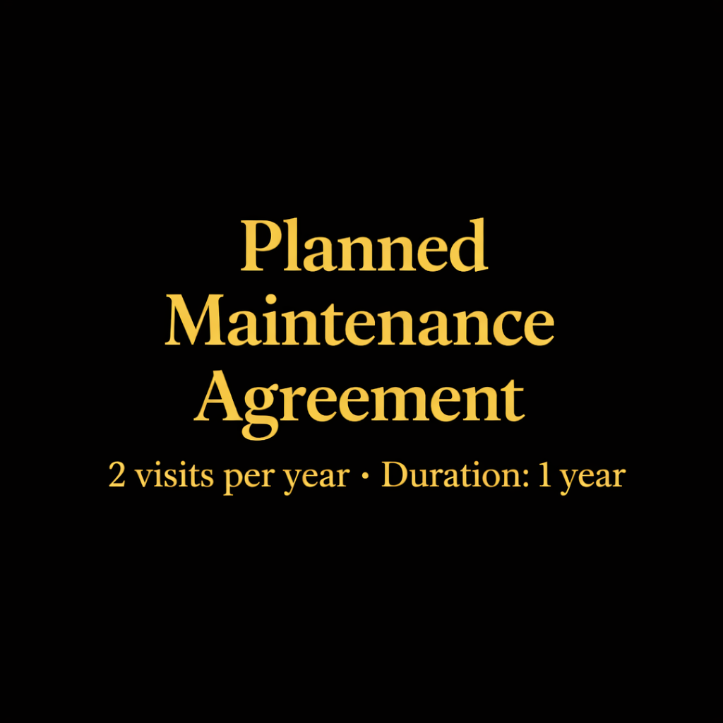 HVAC planned maintenance agreement with seasonal service visits